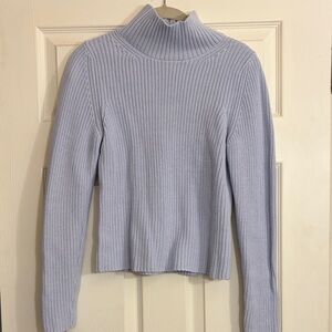 French Connection Soft Blue Cowl Neck Sweater